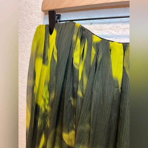 $795 HALSTON Claudette Floral Print Chiffon Strapless Gown Dress size 2 NWT - Picture 12 of 16